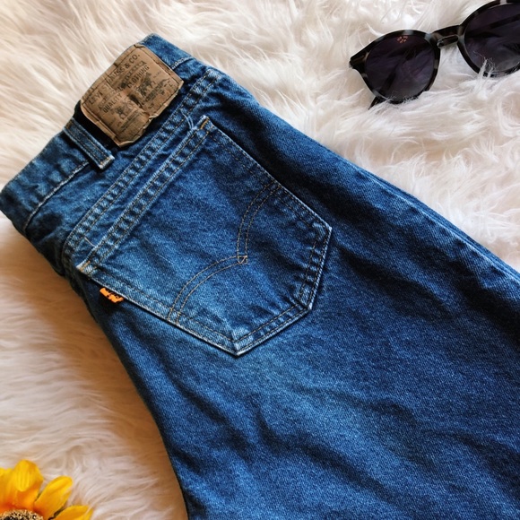 Vintage Orange tab levis jeans size 29” approx. - Picture 5 of 6